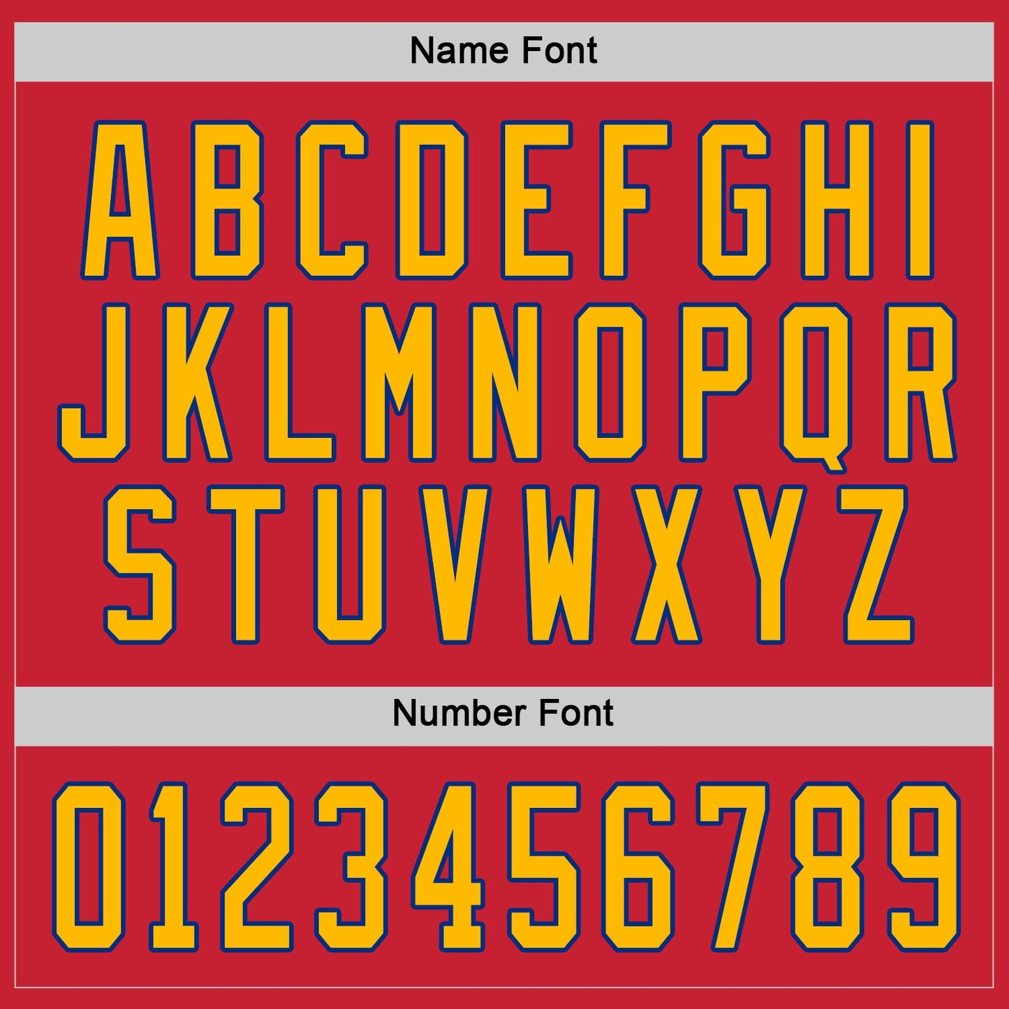 Custom Red Gold-Royal Hockey Jersey view 4