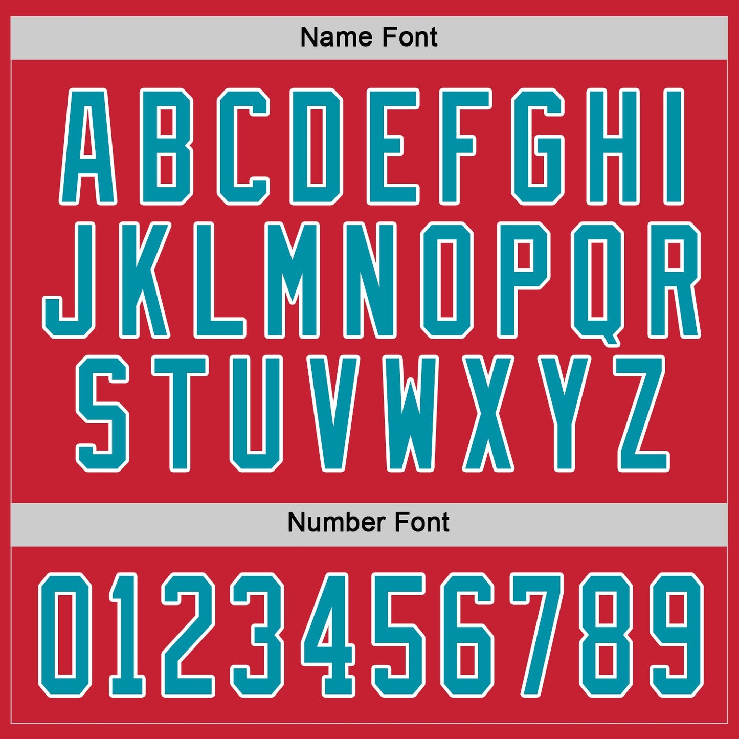 Custom Red Teal-White Hockey Jersey view 4