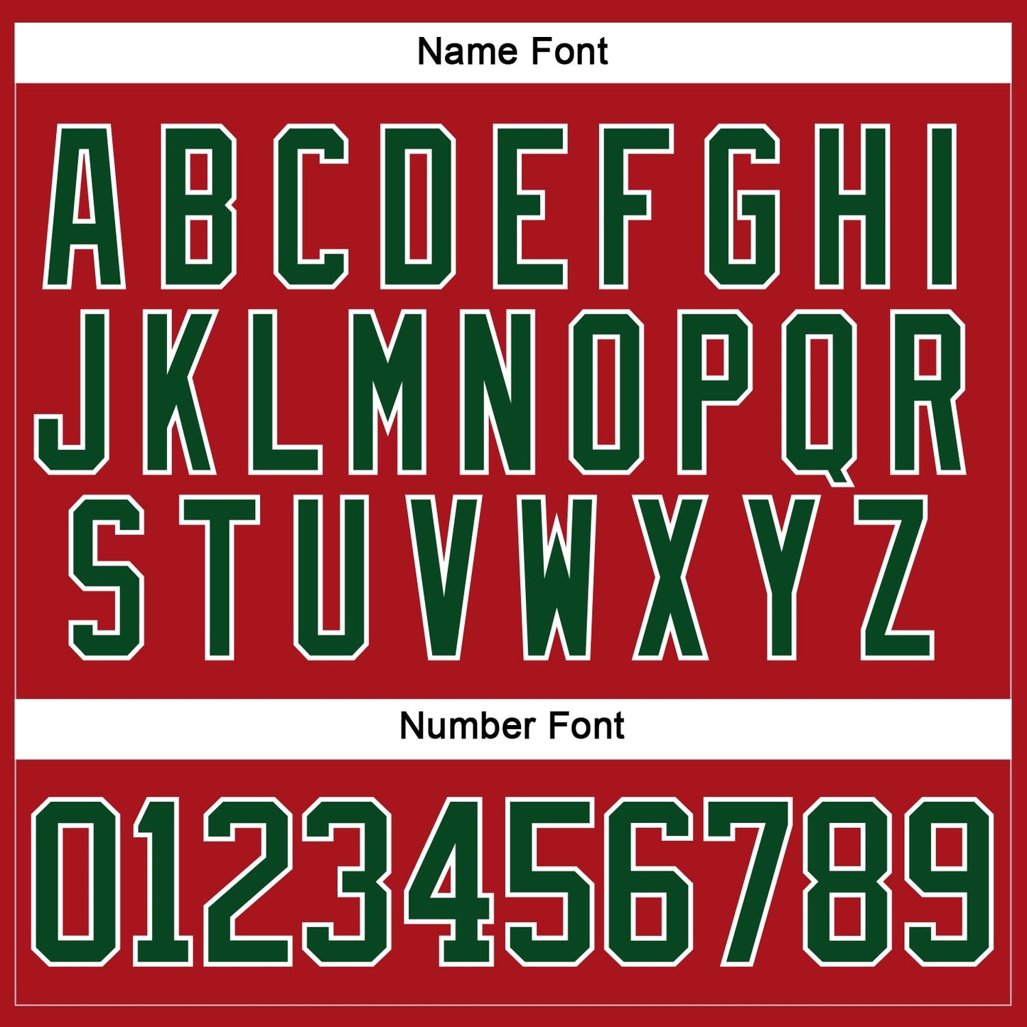 Custom Red Green-White Hockey Jersey view 5