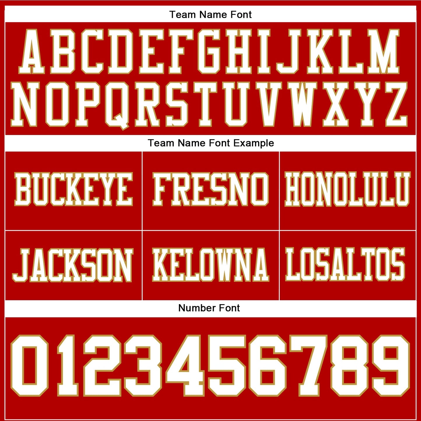 Custom Red White-Old Gold Authentic Football Jersey view 4
