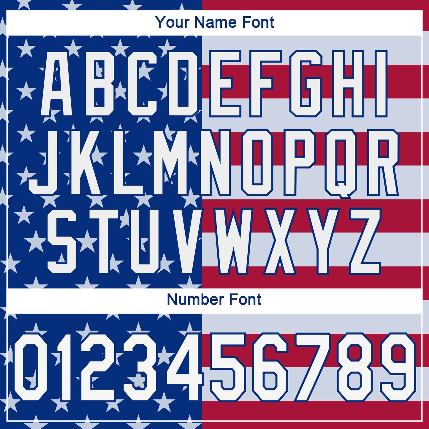 Custom Royal White-Red 3D American Flag Performance T-Shirt view 4