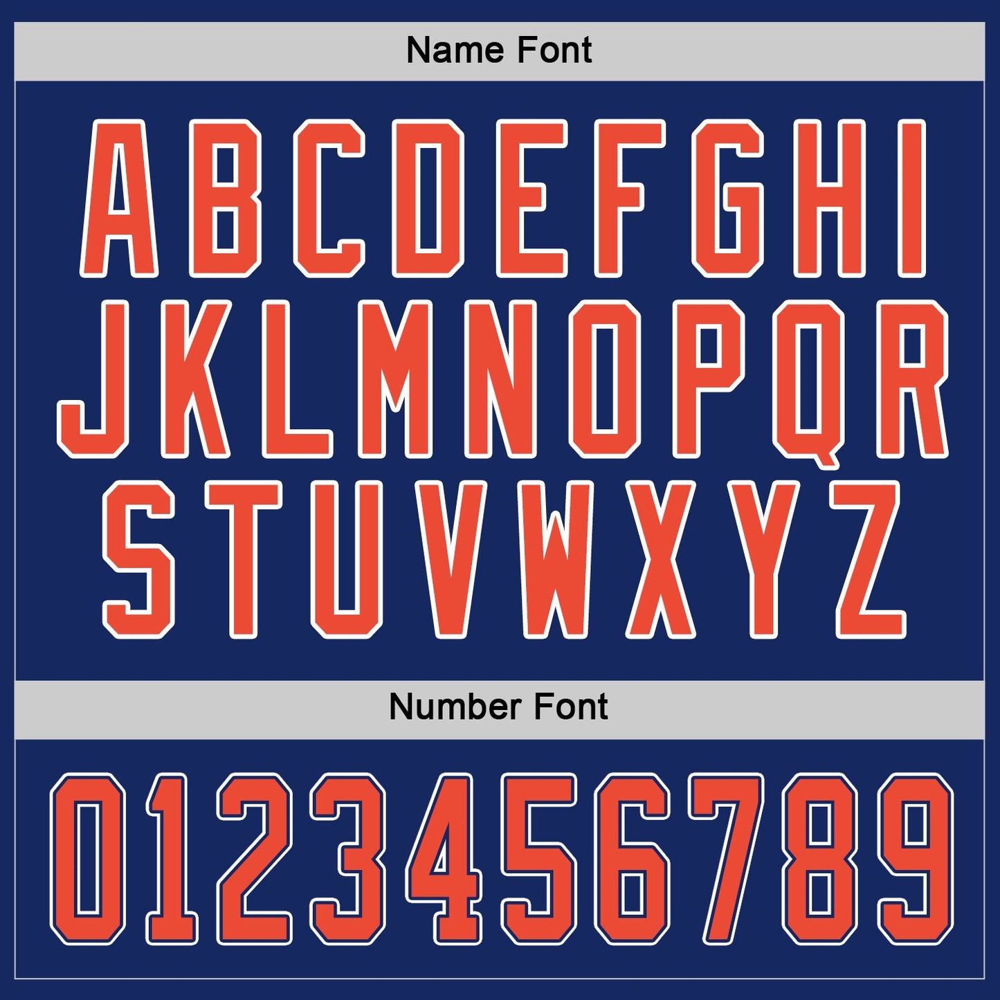 Custom Royal Orange-White Hockey Jersey view 4