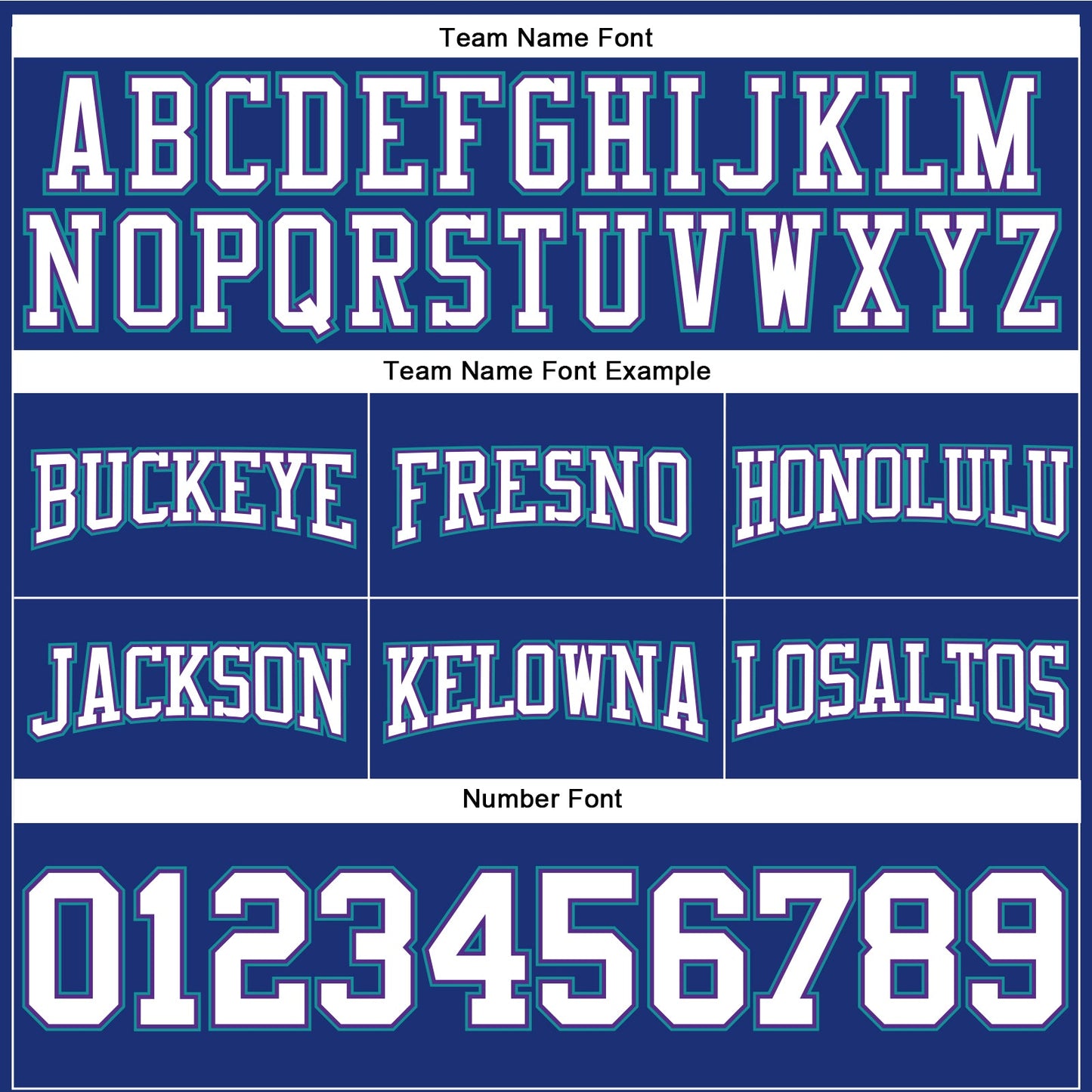 Custom Stitched Royal White Purple-Teal Football Pullover Sweatshirt Hoodie view 3