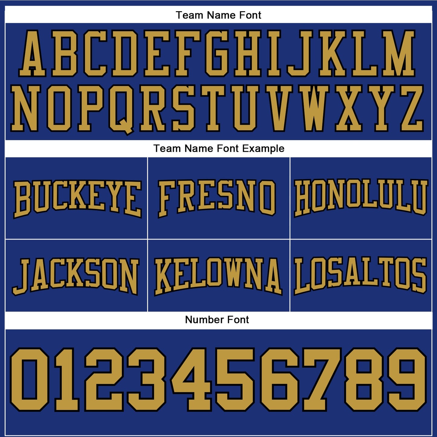 Custom Stitched Royal Old Gold-Black Football Pullover Sweatshirt Hoodie view 3