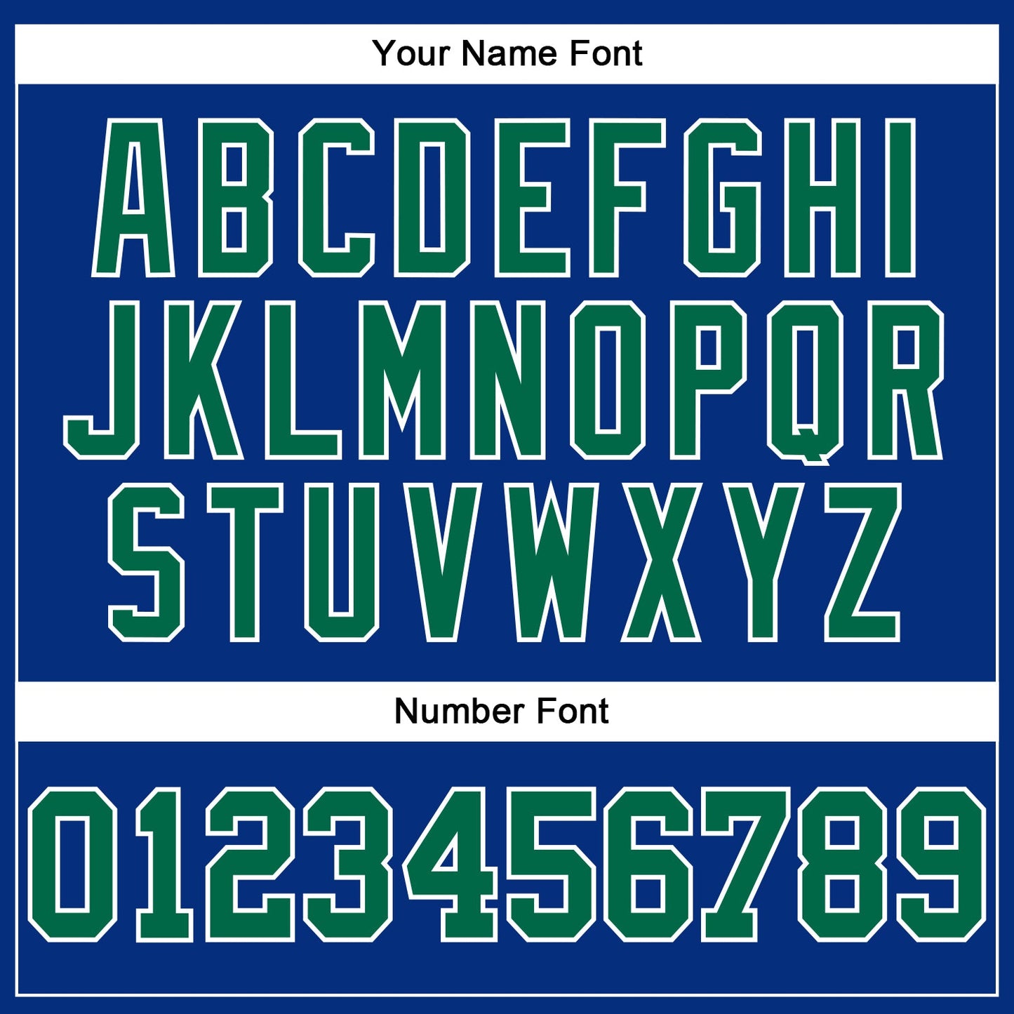 Custom Royal Kelly Green-White Authentic Football Jersey view 5