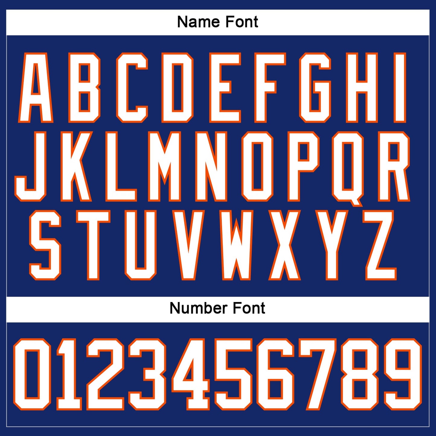 Custom Royal White-Orange Hockey Lace Neck Jersey view 5