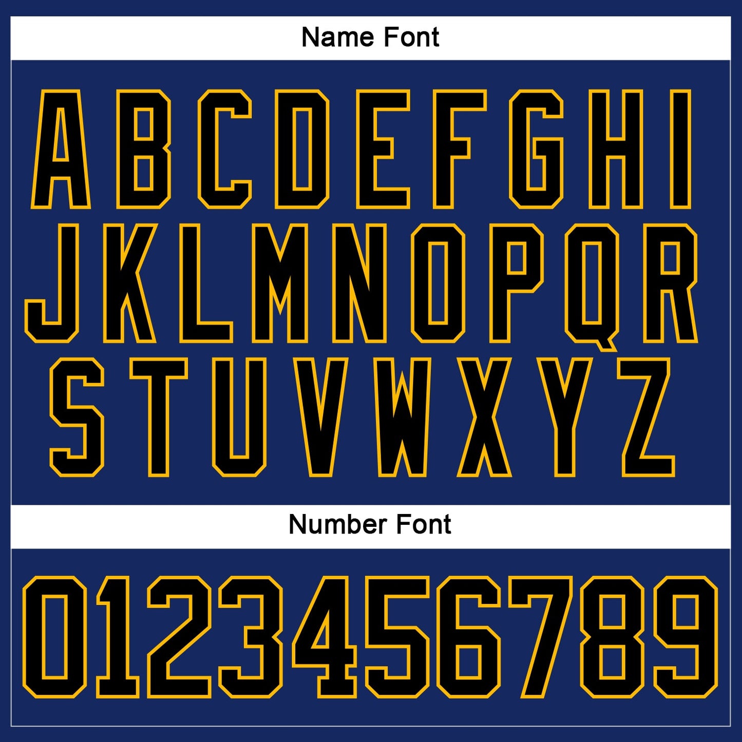 Custom Royal Black-Gold Hockey Jersey view 5