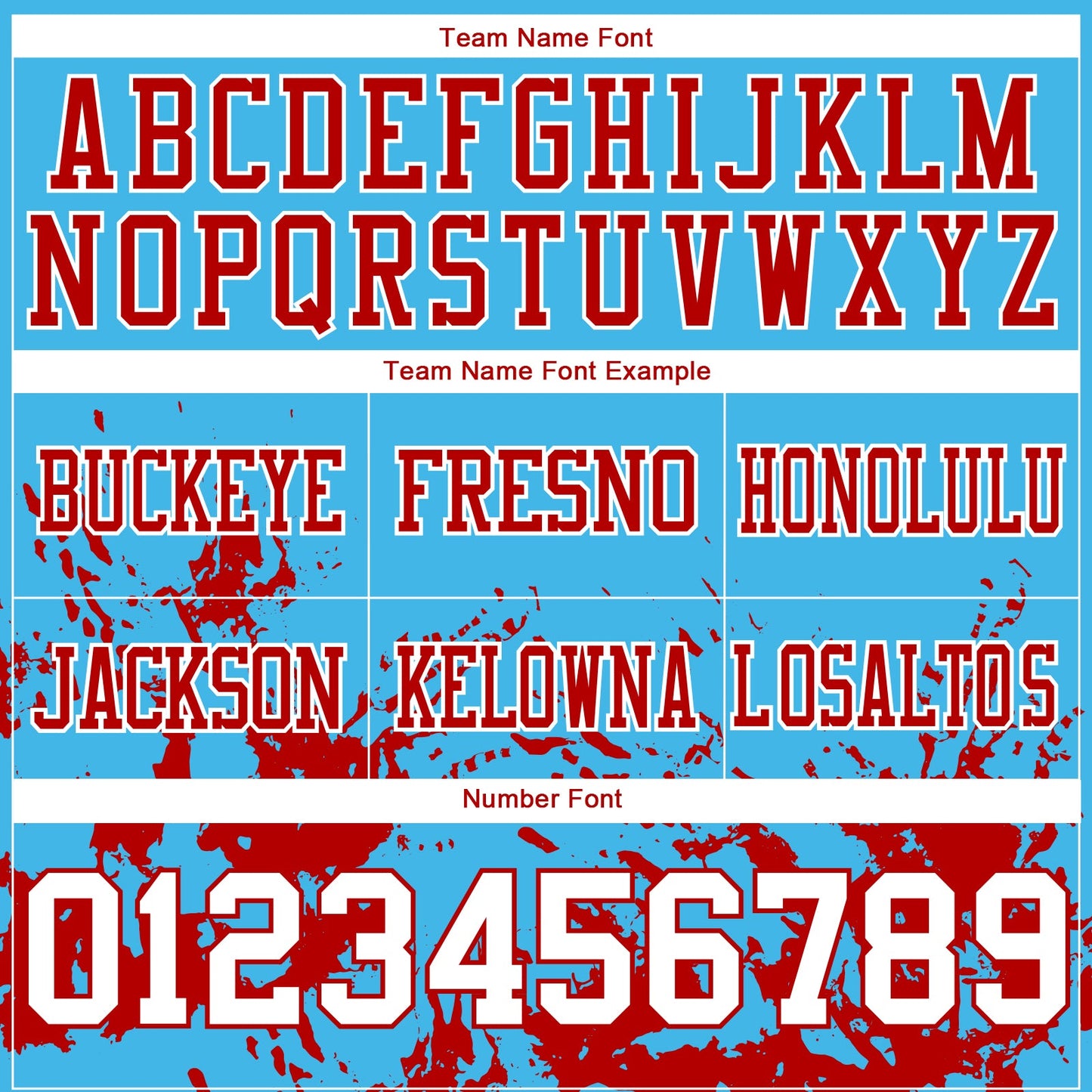 Custom Sky Blue White-Red 3D Pattern Splash Authentic Football Jersey view 4