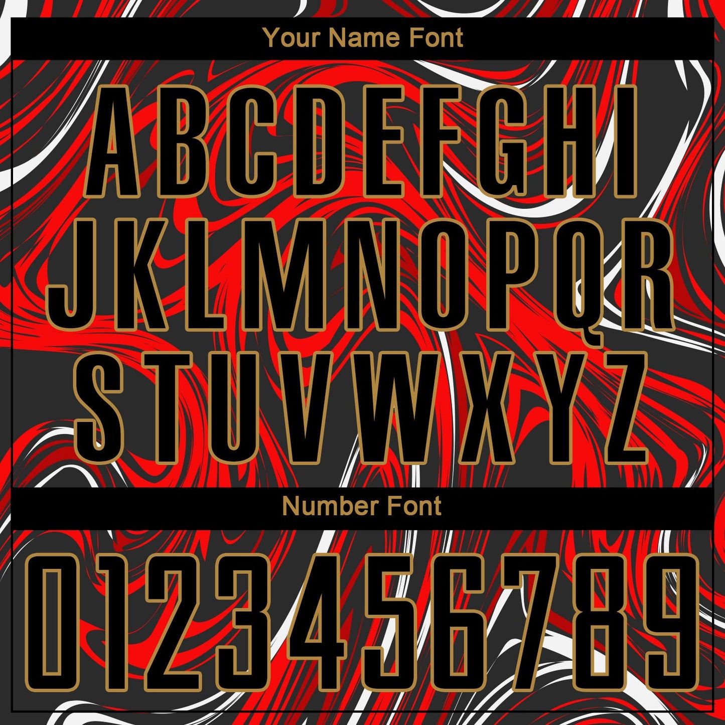 Custom Figure Black-Old Gold Sublimation Soccer Uniform Jersey view 5