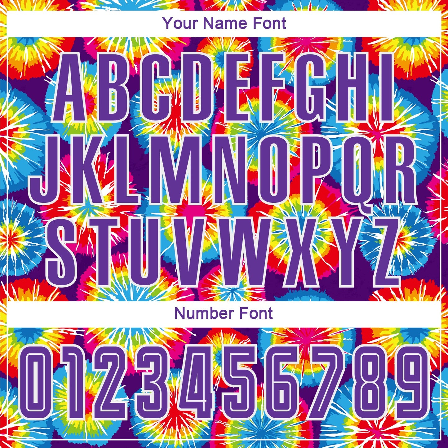 Custom Tie Dye Purple-White Sublimation Soccer Uniform Jersey view 5