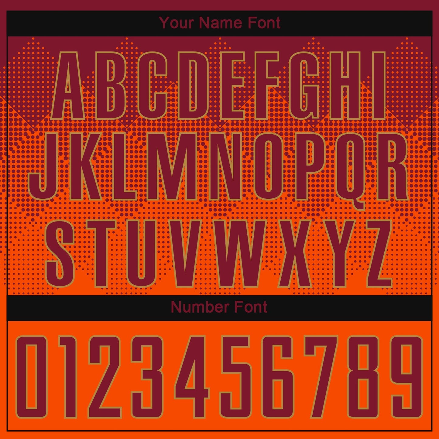 Custom Orange Crimson-Old Gold Sublimation Soccer Uniform Jersey view 5