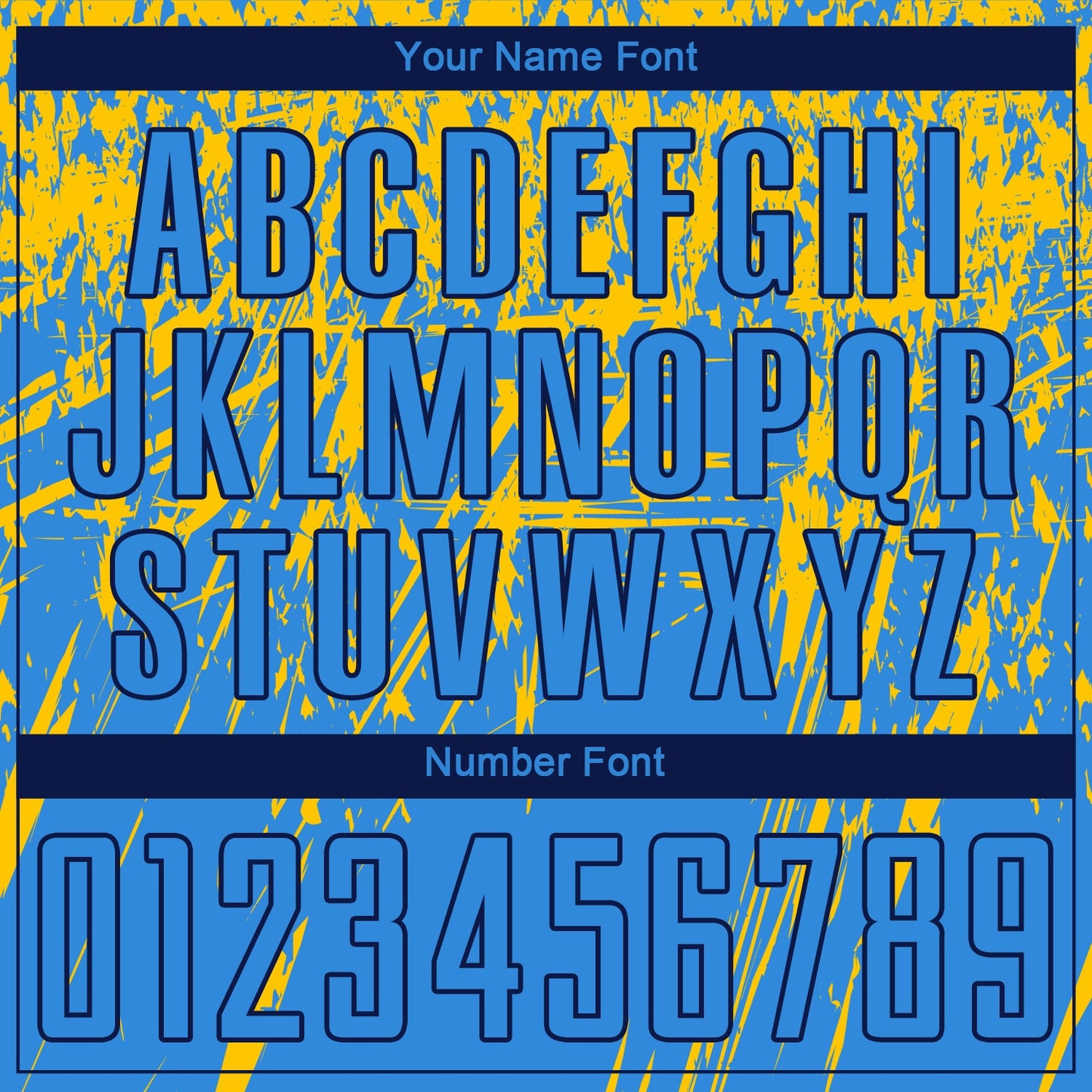 Custom Powder Blue Yellow-Navy Sublimation Soccer Uniform Jersey view 5