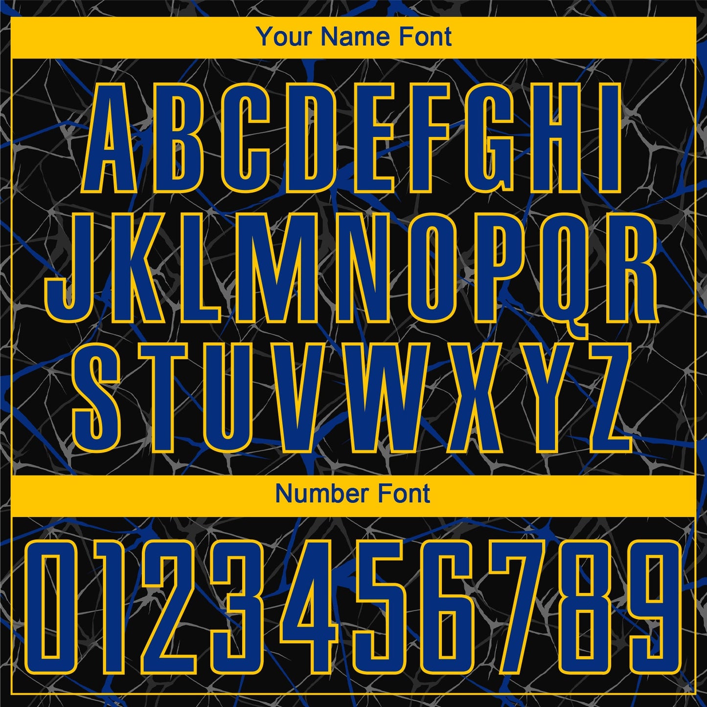 Custom Black Royal-Yellow Sublimation Soccer Uniform Jersey view 5