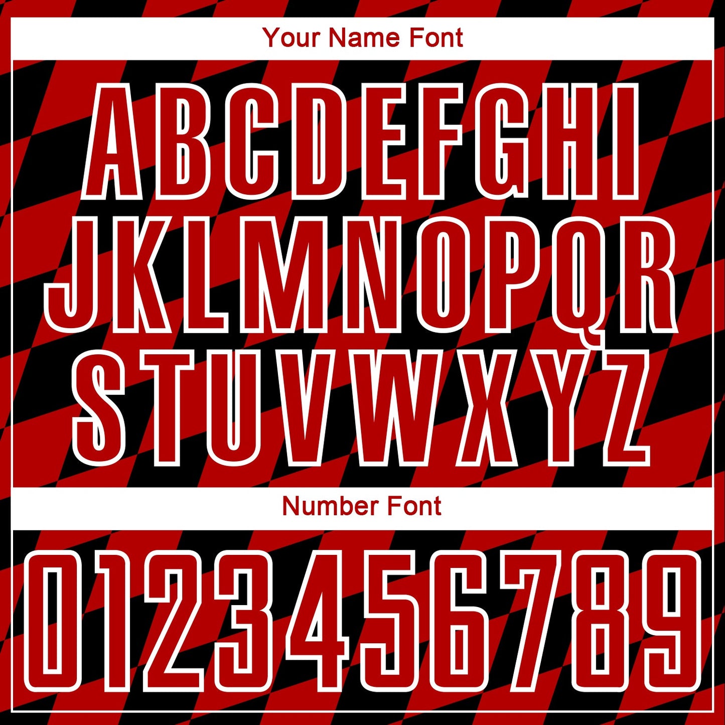 Custom Black Red-White Rhombus Print Sublimation Soccer Uniform Jersey view 6