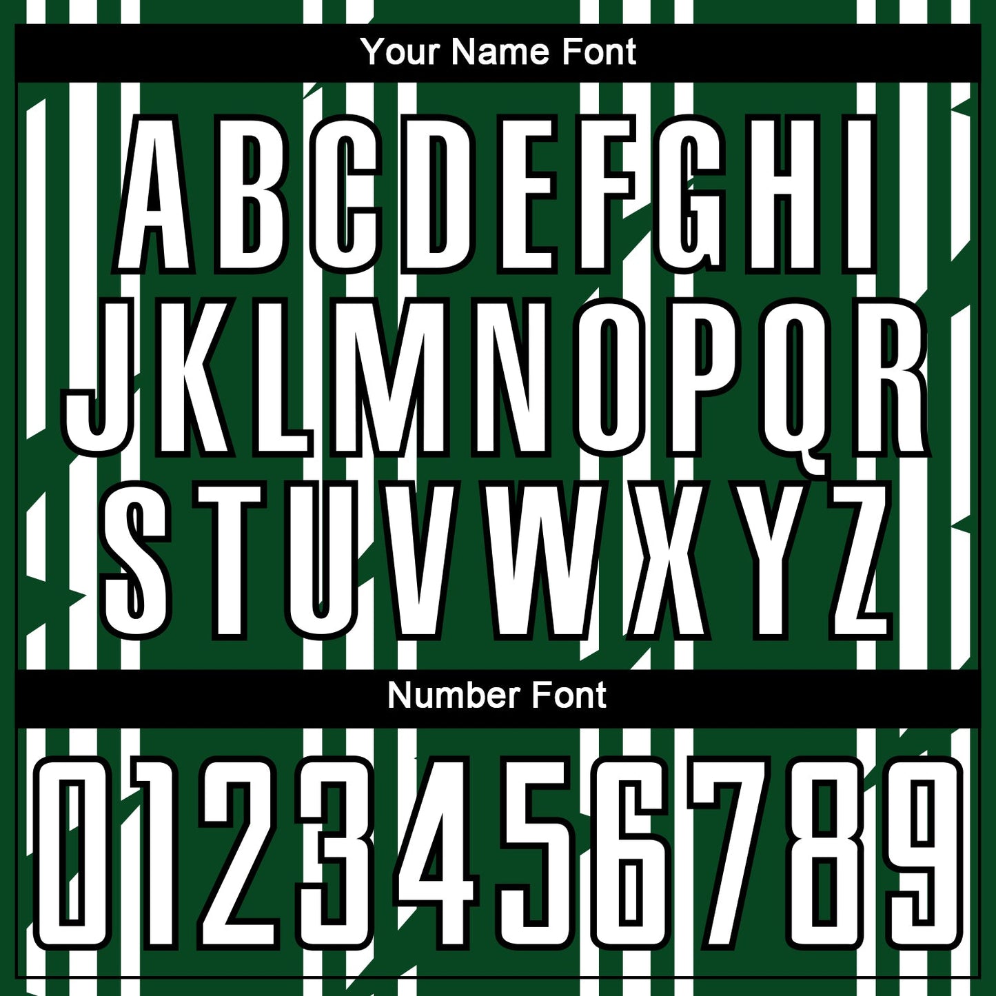Custom Green White-Black Pinstripe Sublimation Soccer Uniform Jersey view 6