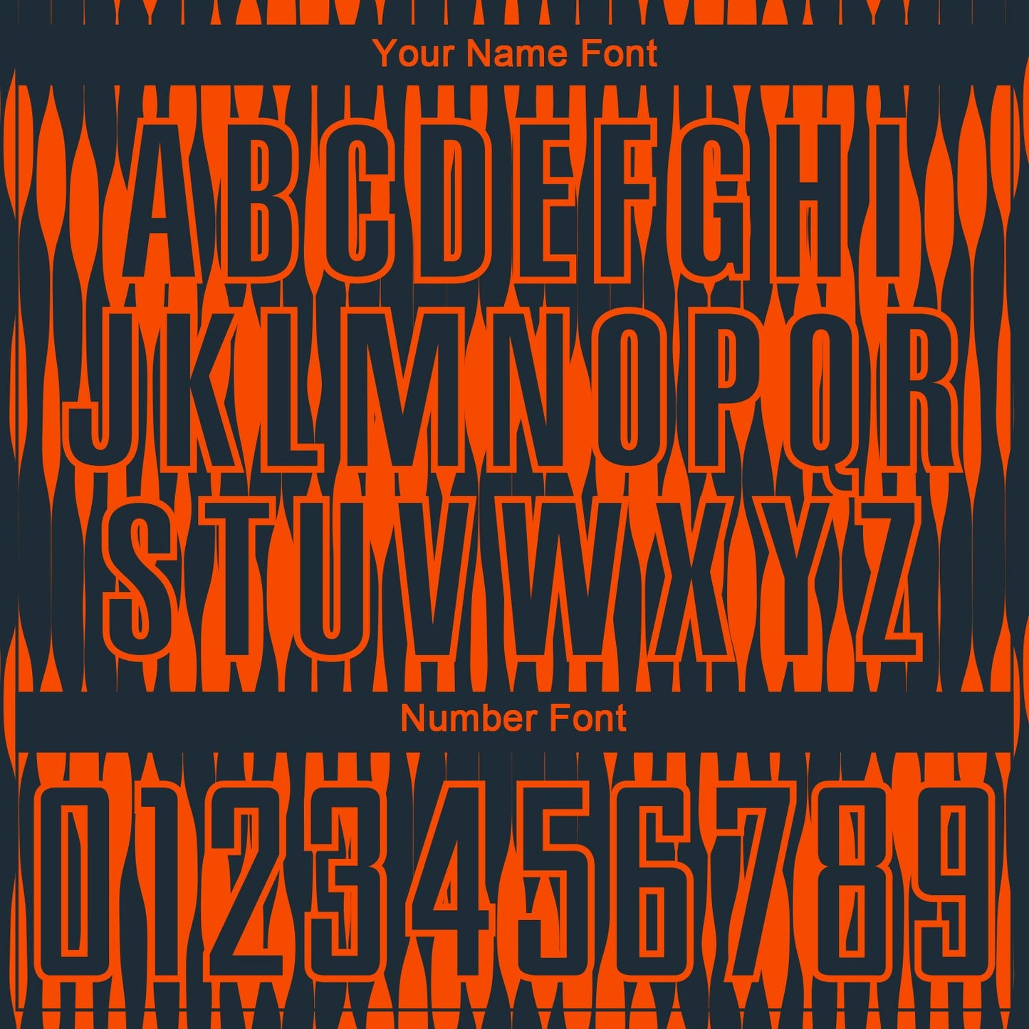 Custom Navy Orange Abstract Triangle Sublimation Soccer Uniform Jersey view 6