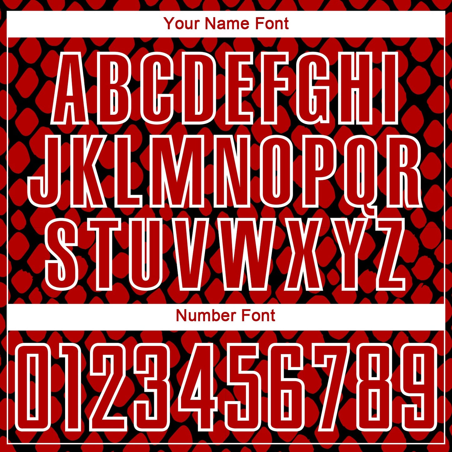 Custom Red Black-White Snake Skin Sublimation Soccer Uniform Jersey view 6