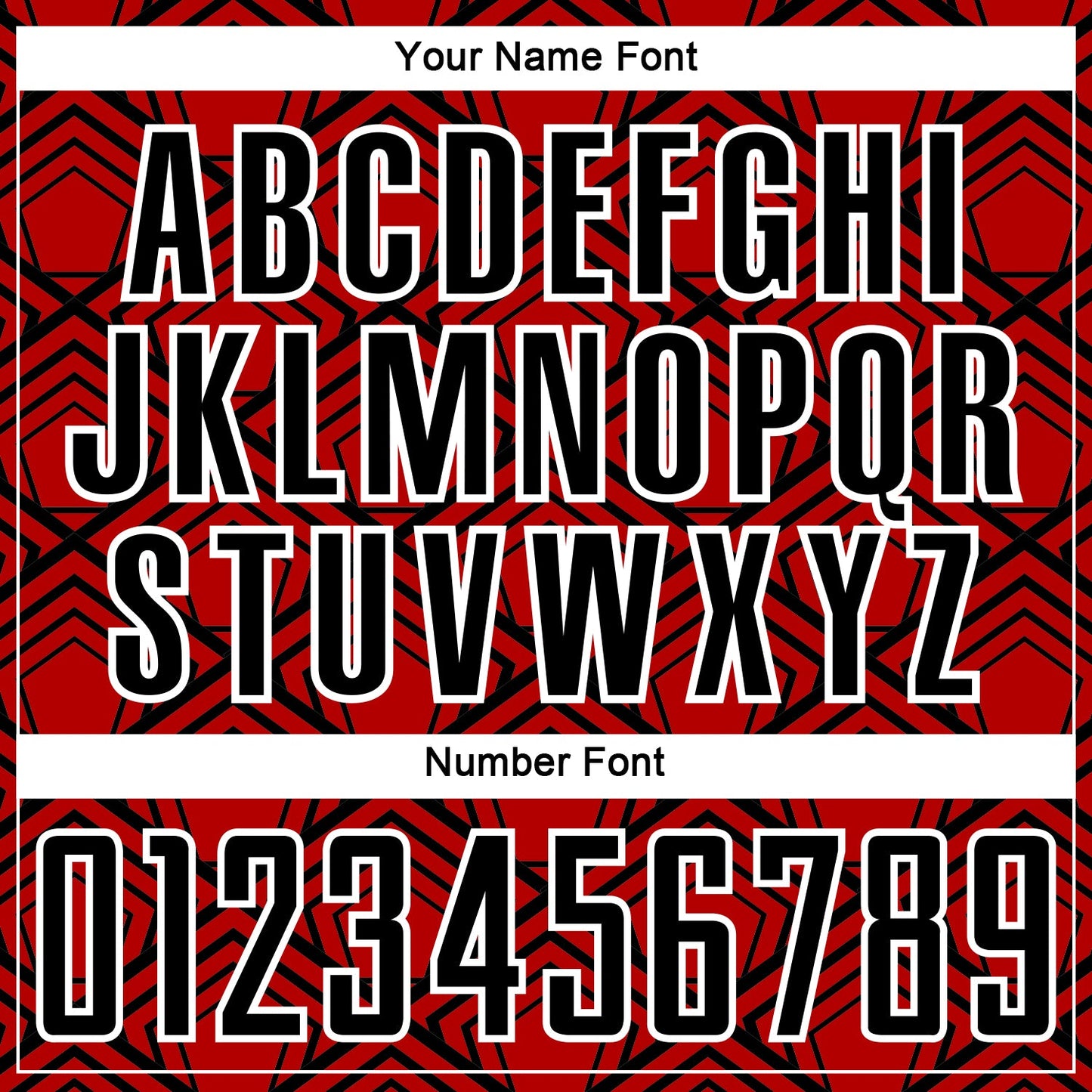 Custom Red Black-White Geometric Pattern Sublimation Soccer Uniform Jersey view 6