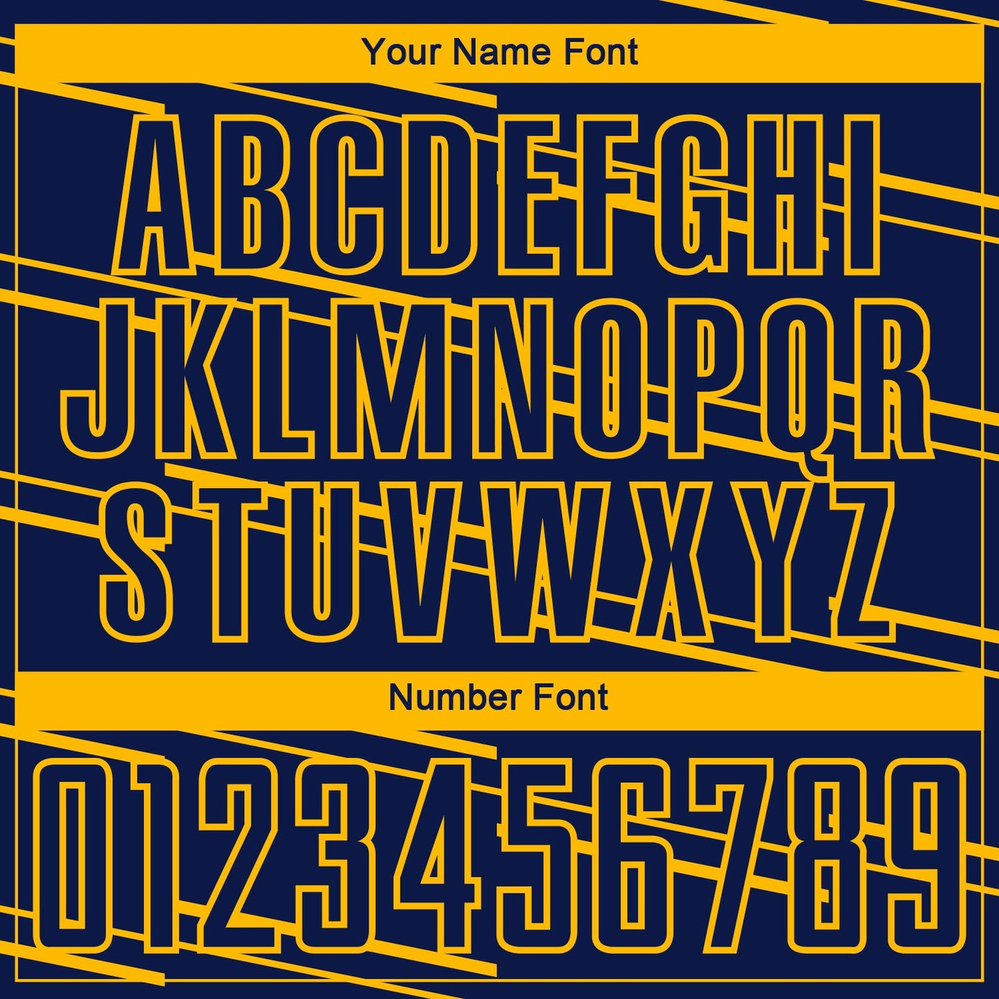 Custom Navy Yellow Lines Sublimation Soccer Uniform Jersey view 6