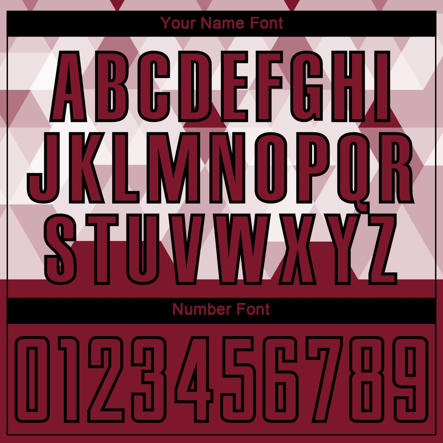 Custom Crimson Black Geometric Shapes Sublimation Soccer Uniform Jersey view 6
