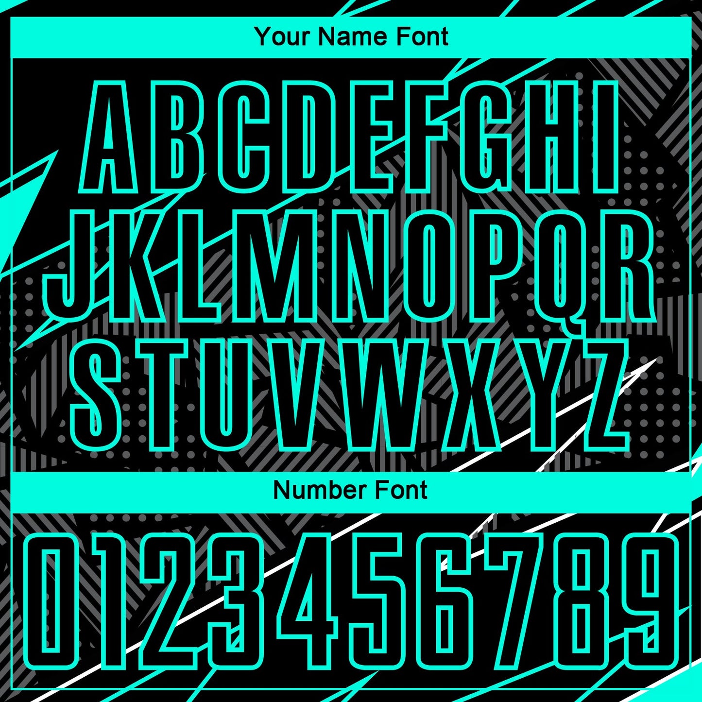 Custom Black Aqua Lines Sublimation Soccer Uniform Jersey view 6