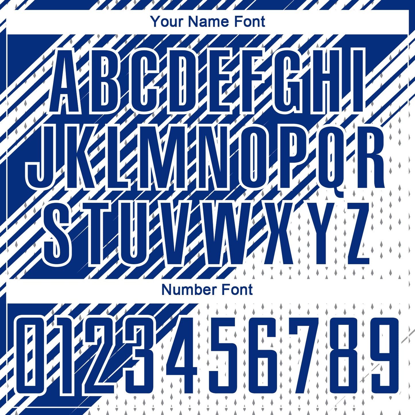 Custom Royal White Diagonal Lines Sublimation Soccer Uniform Jersey view 6