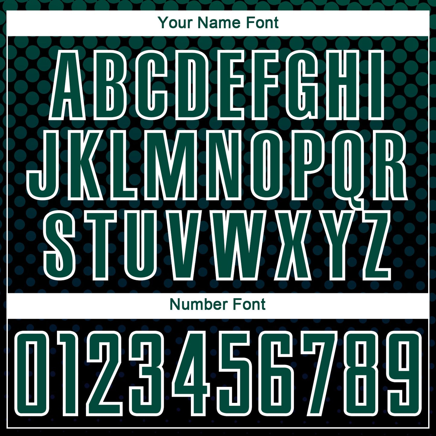 Custom Black Kelly Green-White Halftone Dots Sublimation Soccer Uniform Jersey view 6