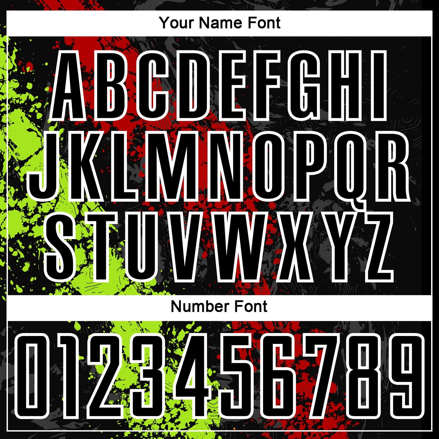 Custom Black Red-Neon Green Dripping Splatter Art Sublimation Soccer Uniform Jersey view 6