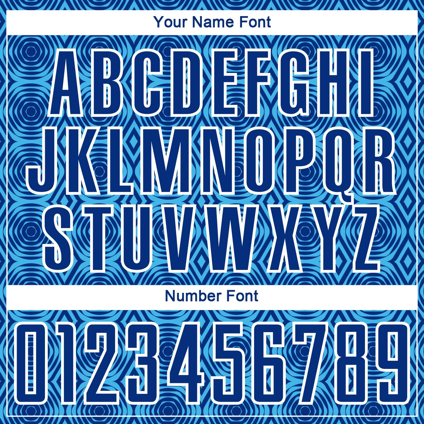 Custom Royal Lakes Blue-White Geometric Shapes Sublimation Soccer Uniform Jersey view 6