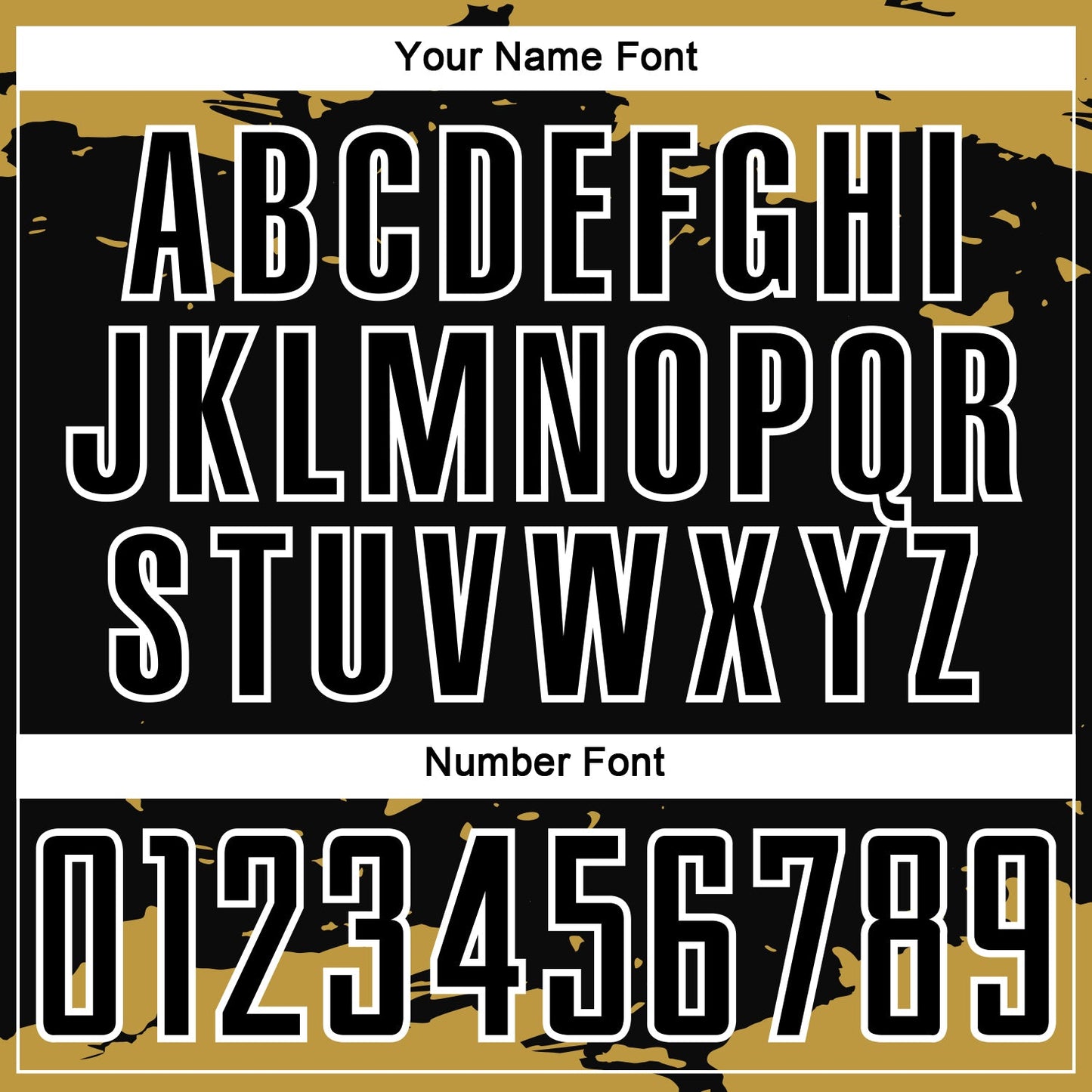 Custom Black Old Gold-White Abstract Fragment Art Sublimation Soccer Uniform Jersey view 6