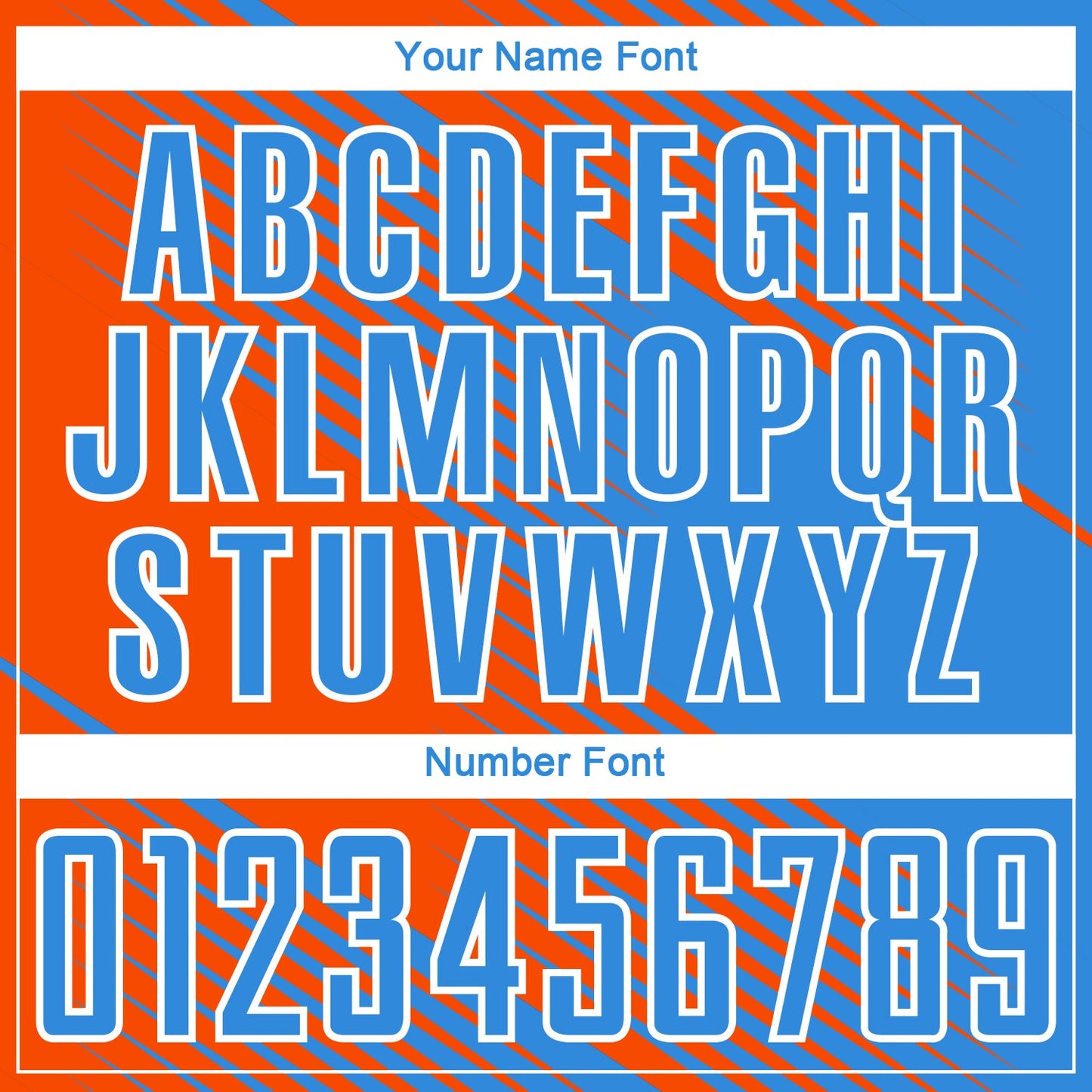 Custom Powder Blue Orange-White Line Sublimation Soccer Uniform Jersey view 6