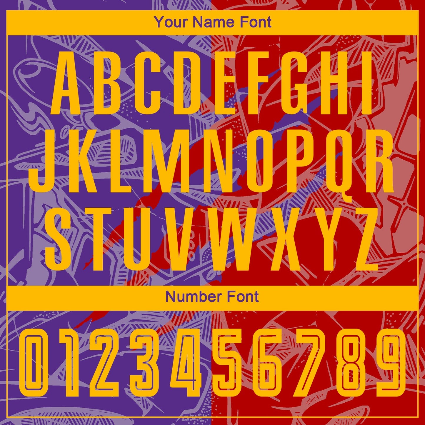 Custom Graffiti Pattern Yellow Red-Purple Scratch Sublimation Soccer Uniform Jersey view 6