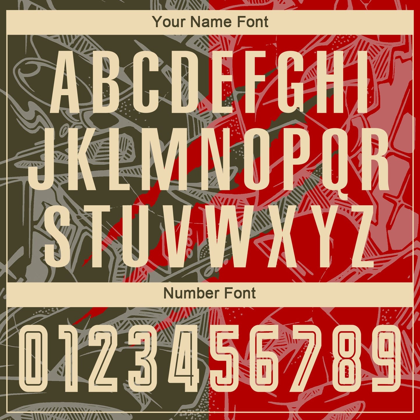 Custom Graffiti Pattern City Cream Red-Olive Scratch Sublimation Soccer Uniform Jersey view 6