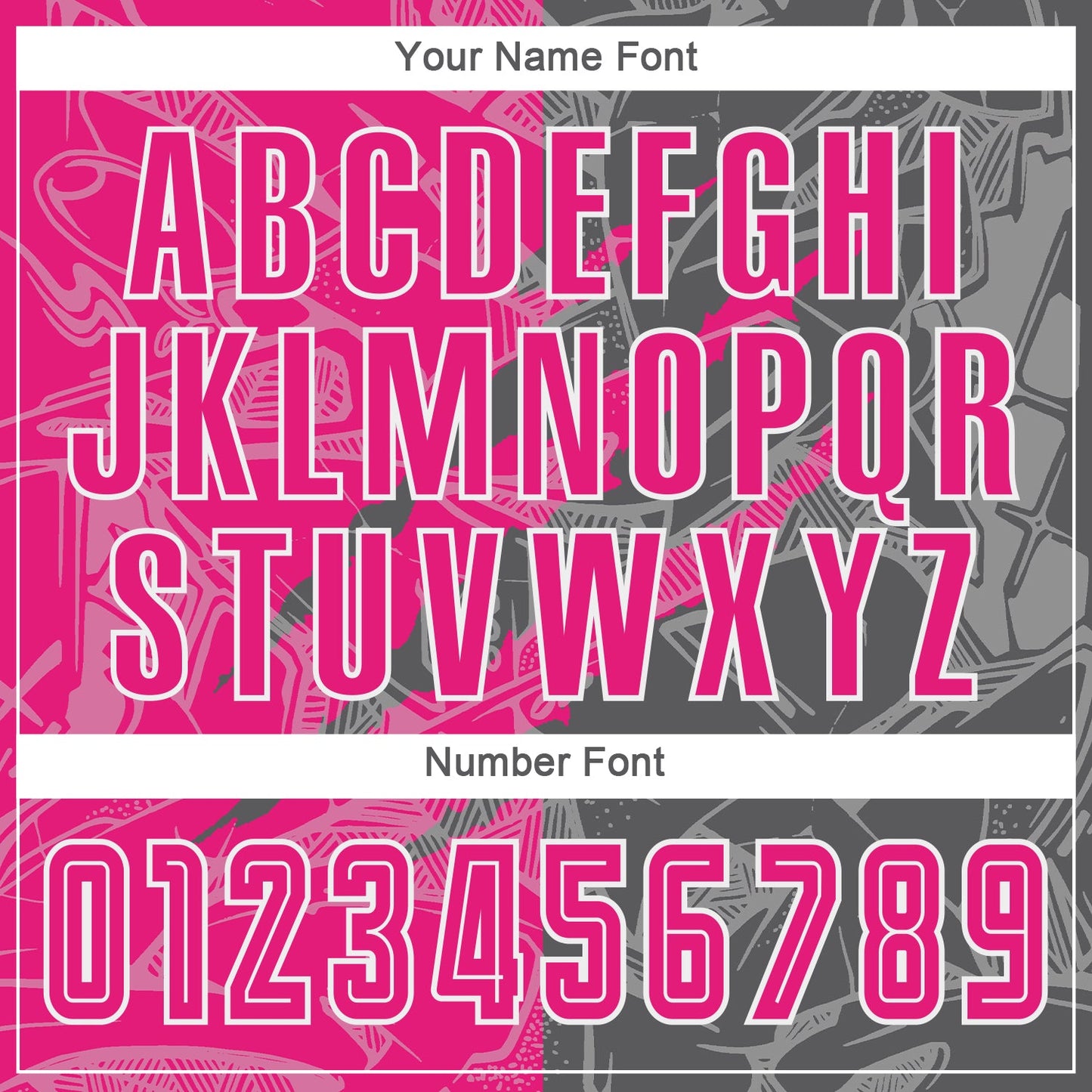Custom Graffiti Pattern Hot Pink-Steel Gray Scratch Sublimation Soccer Uniform Jersey view 6