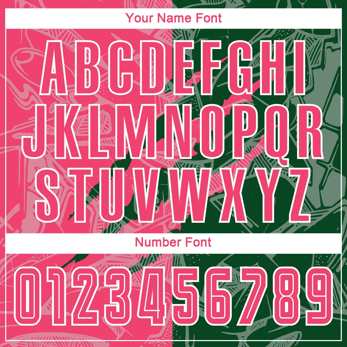 Custom Graffiti Pattern Neon Pink-Green Scratch Sublimation Soccer Uniform Jersey view 6