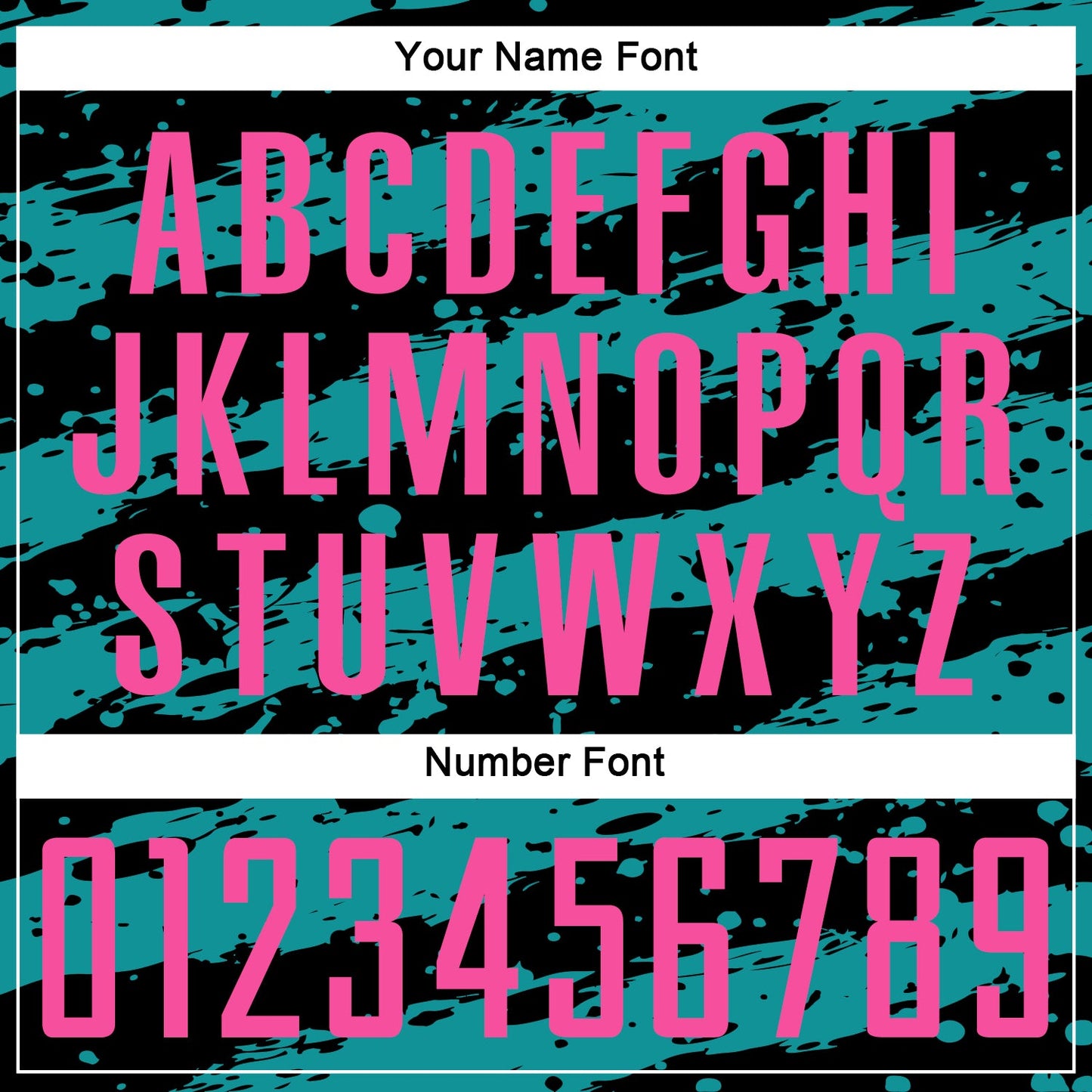 Custom Black Pink-Teal Splash Sublimation Soccer Uniform Jersey view 6