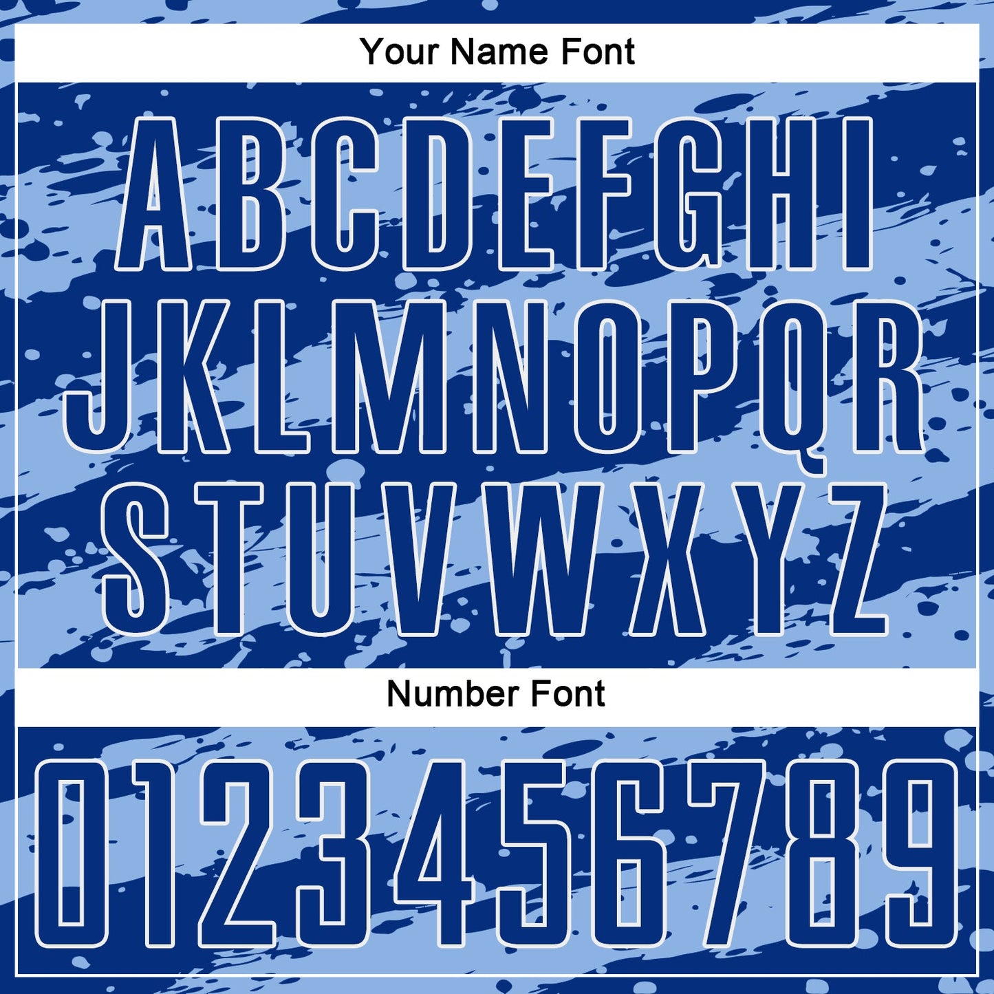 Custom Royal Light Blue-White Splash Sublimation Soccer Uniform Jersey view 6