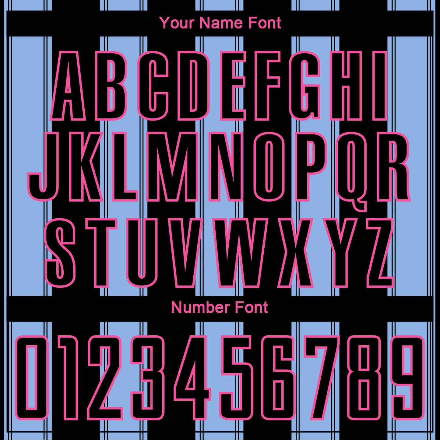 Custom Black Light Blue-Pink Line Sublimation Soccer Uniform Jersey view 6