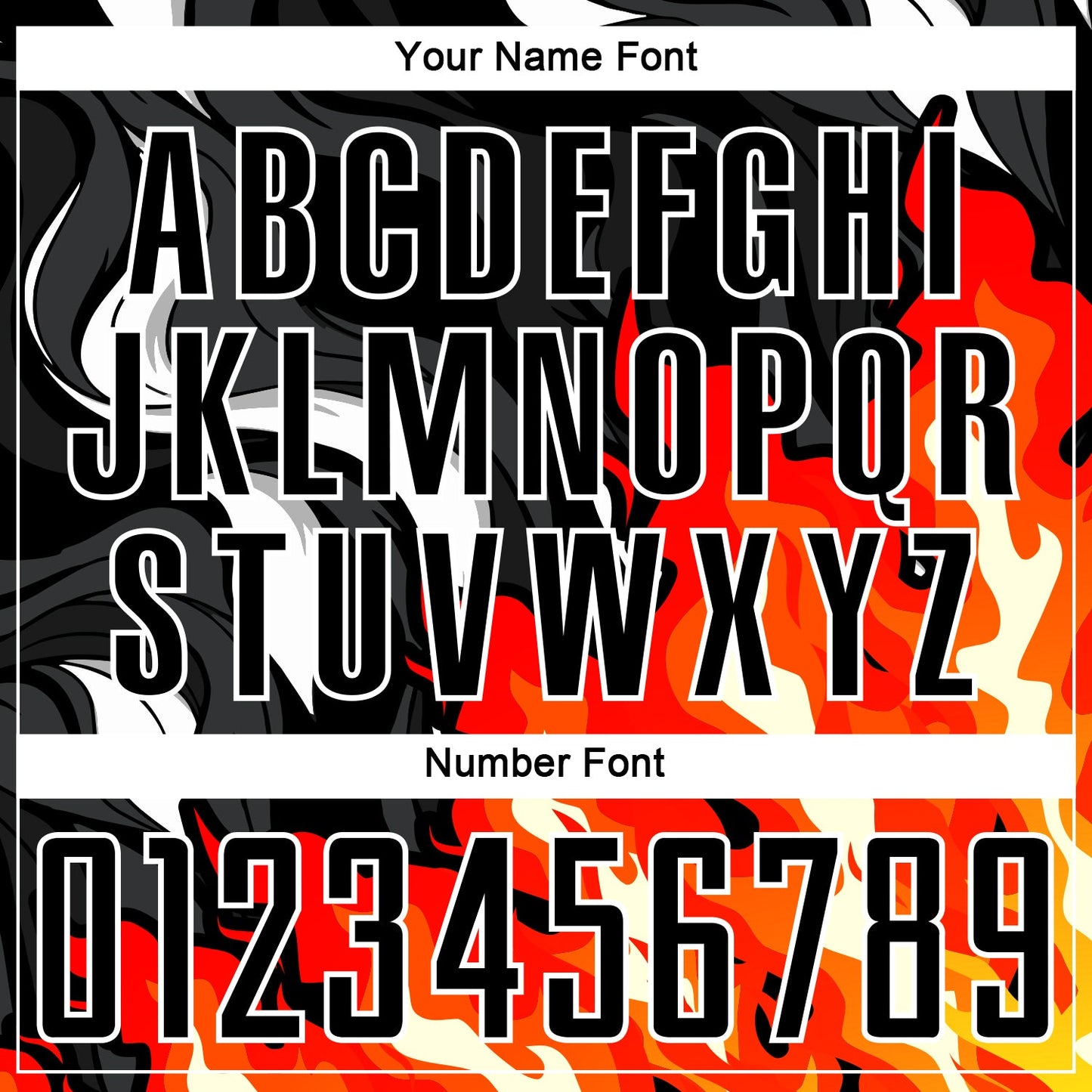 Custom Black Red-Orange Flame Sublimation Soccer Uniform Jersey view 6