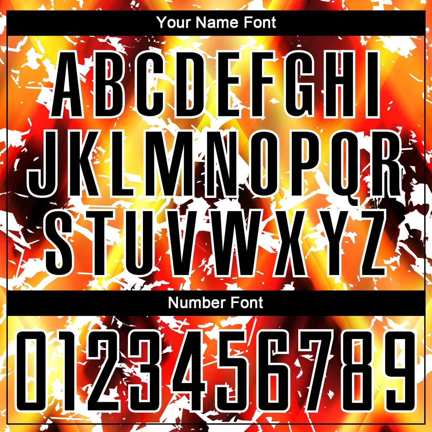 Custom Black Yellow-Red Flame Sublimation Soccer Uniform Jersey view 6