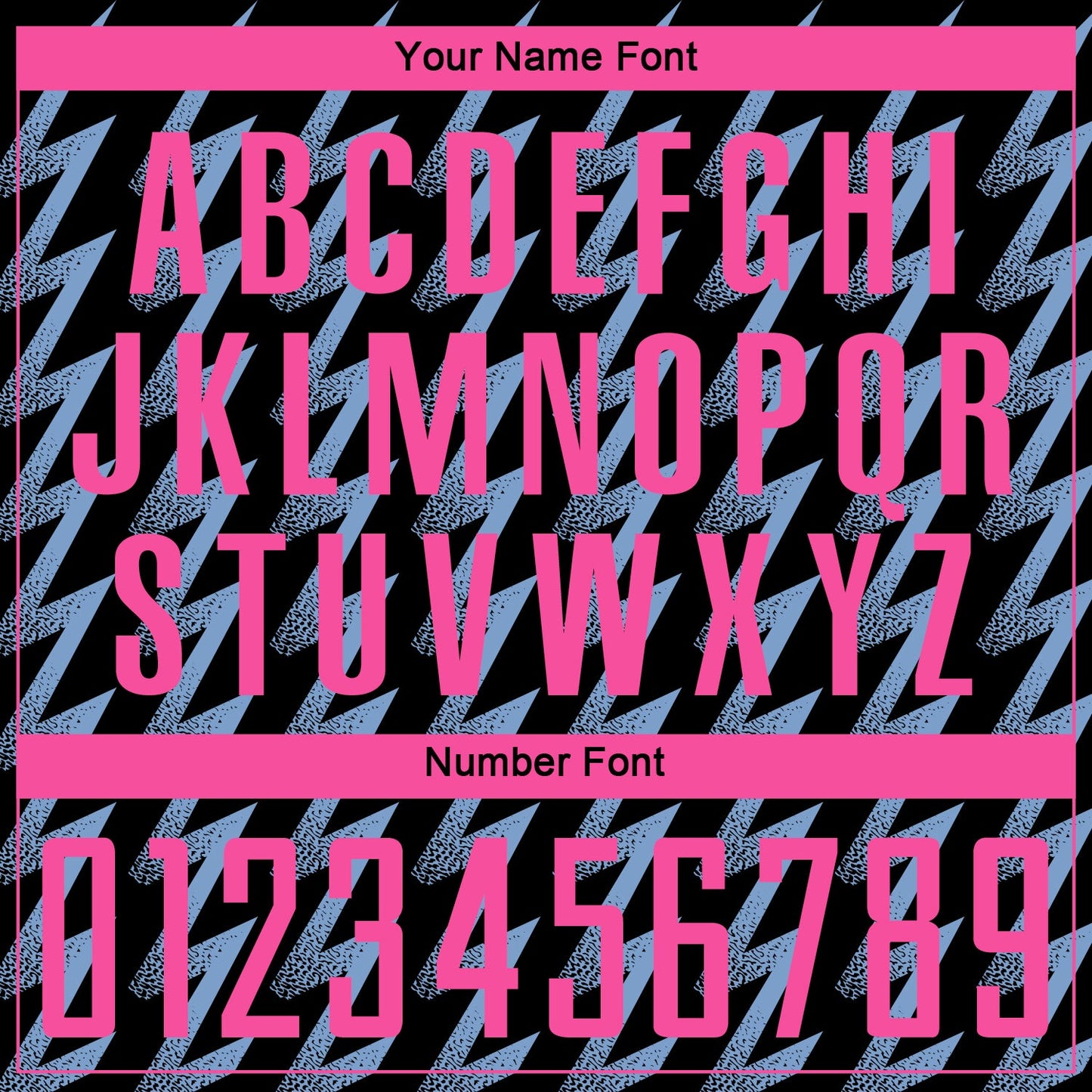 Custom Black Pink-Light Blue Zigzag Shape Sublimation Soccer Uniform Jersey view 6