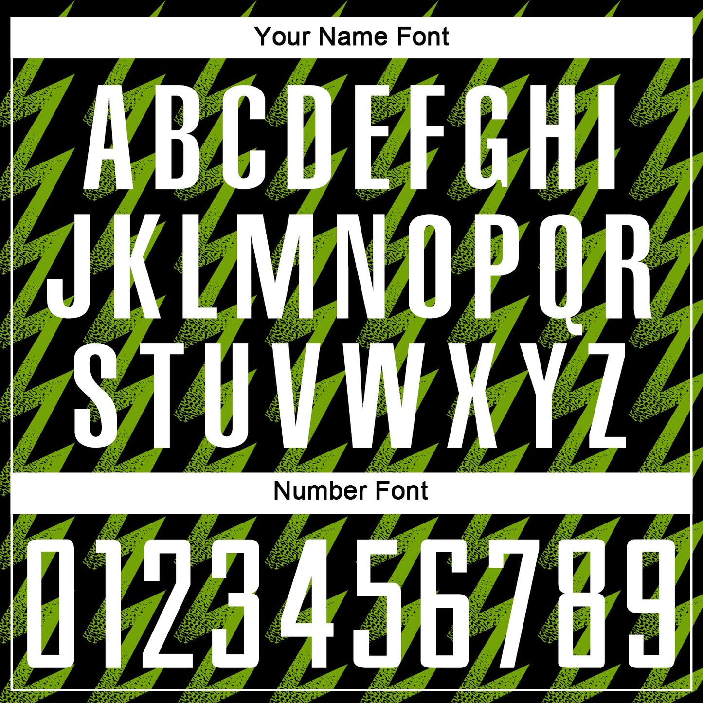 Custom Black White-Neon Green Zigzag Shape Sublimation Soccer Uniform Jersey view 6