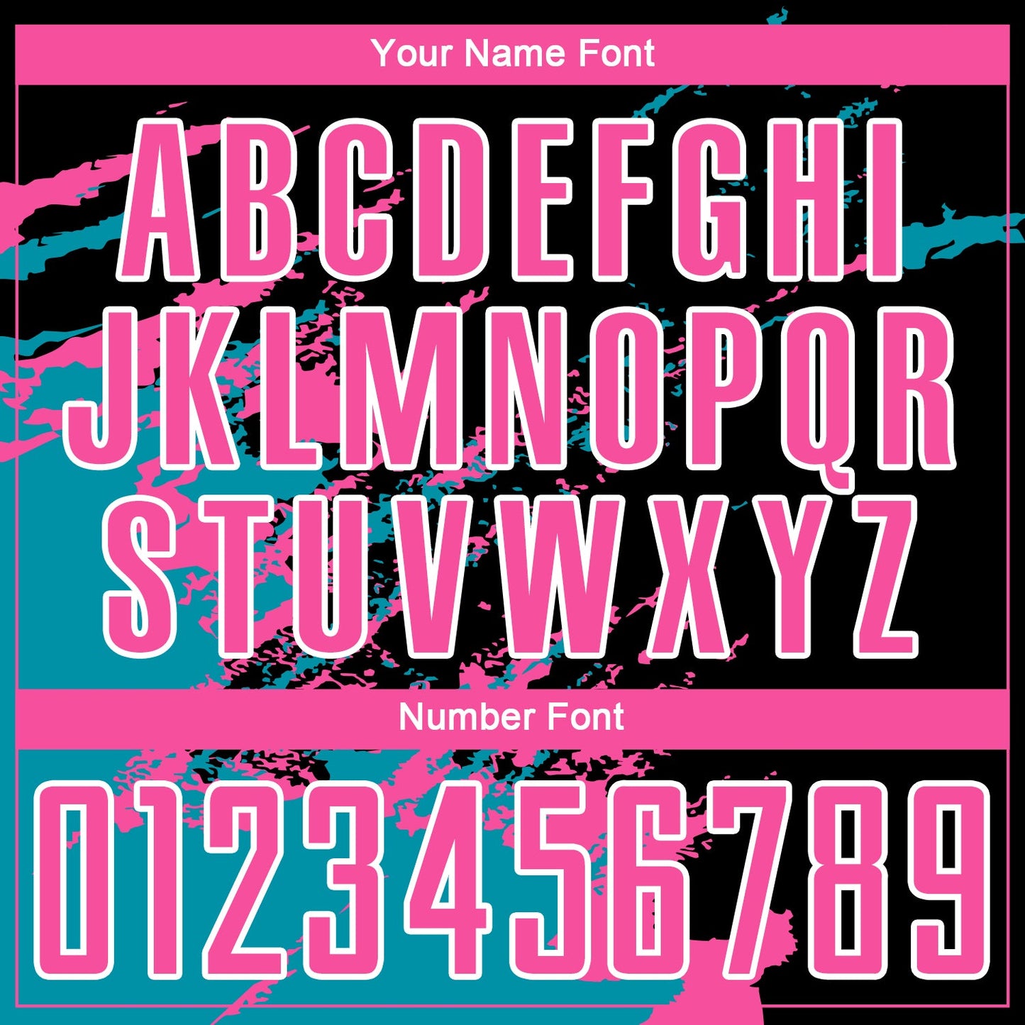 Custom Black Pink-Teal Abstract Fragment Art Splash Sublimation Soccer Uniform Jersey view 6