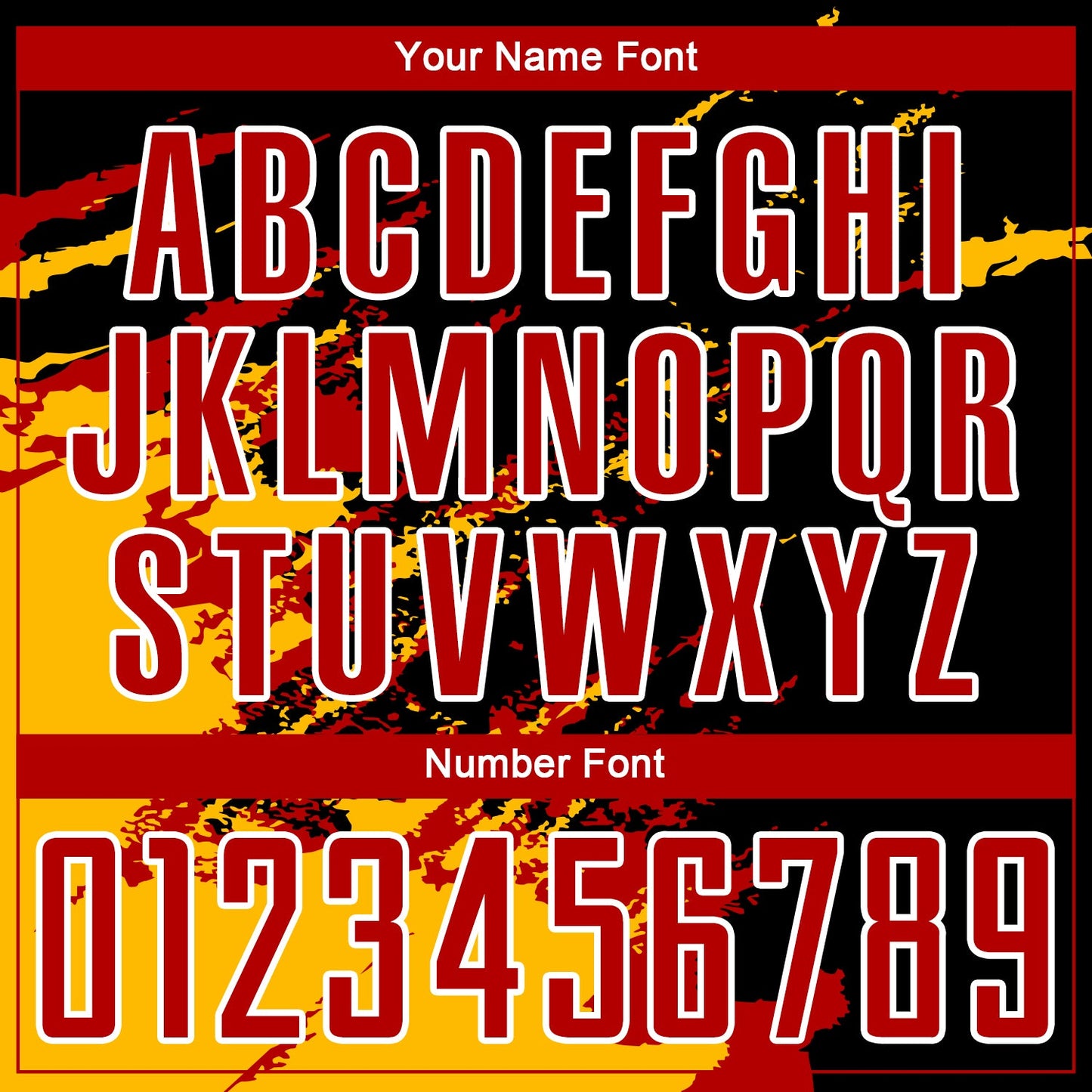 Custom Black Red-Gold Abstract Fragment Art Splash Sublimation Soccer Uniform Jersey view 6