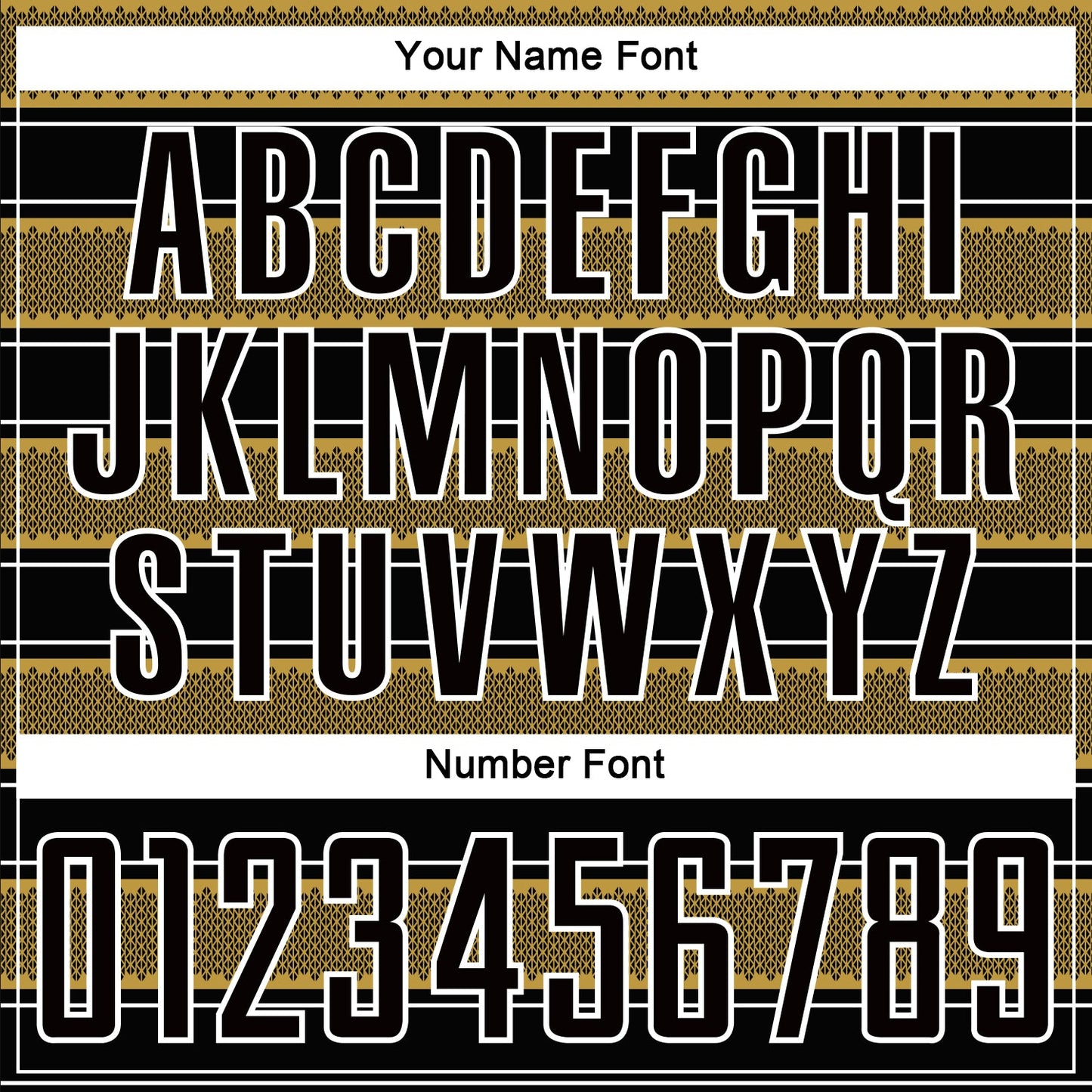 Custom Black Old Gold-White Geometric Shapes And Line Sublimation Soccer Uniform Jersey view 6