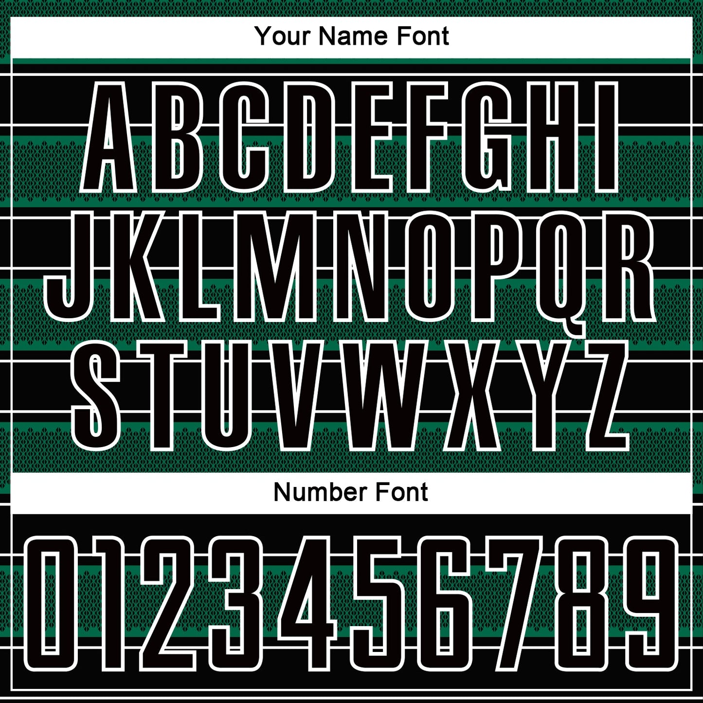 Custom Black Kelly Green-White Geometric Shapes And Line Sublimation Soccer Uniform Jersey view 6