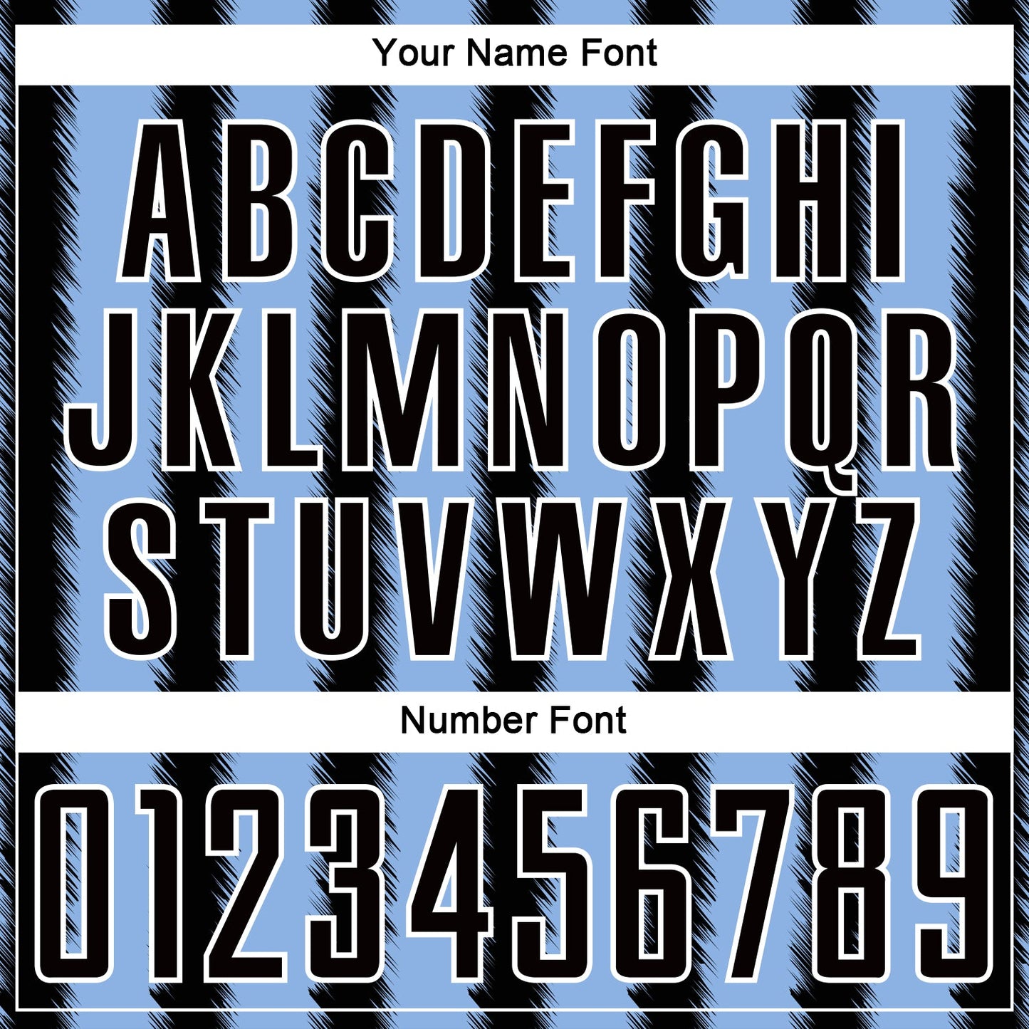 Custom Black Light Blue-White Line Sublimation Soccer Uniform Jersey view 6