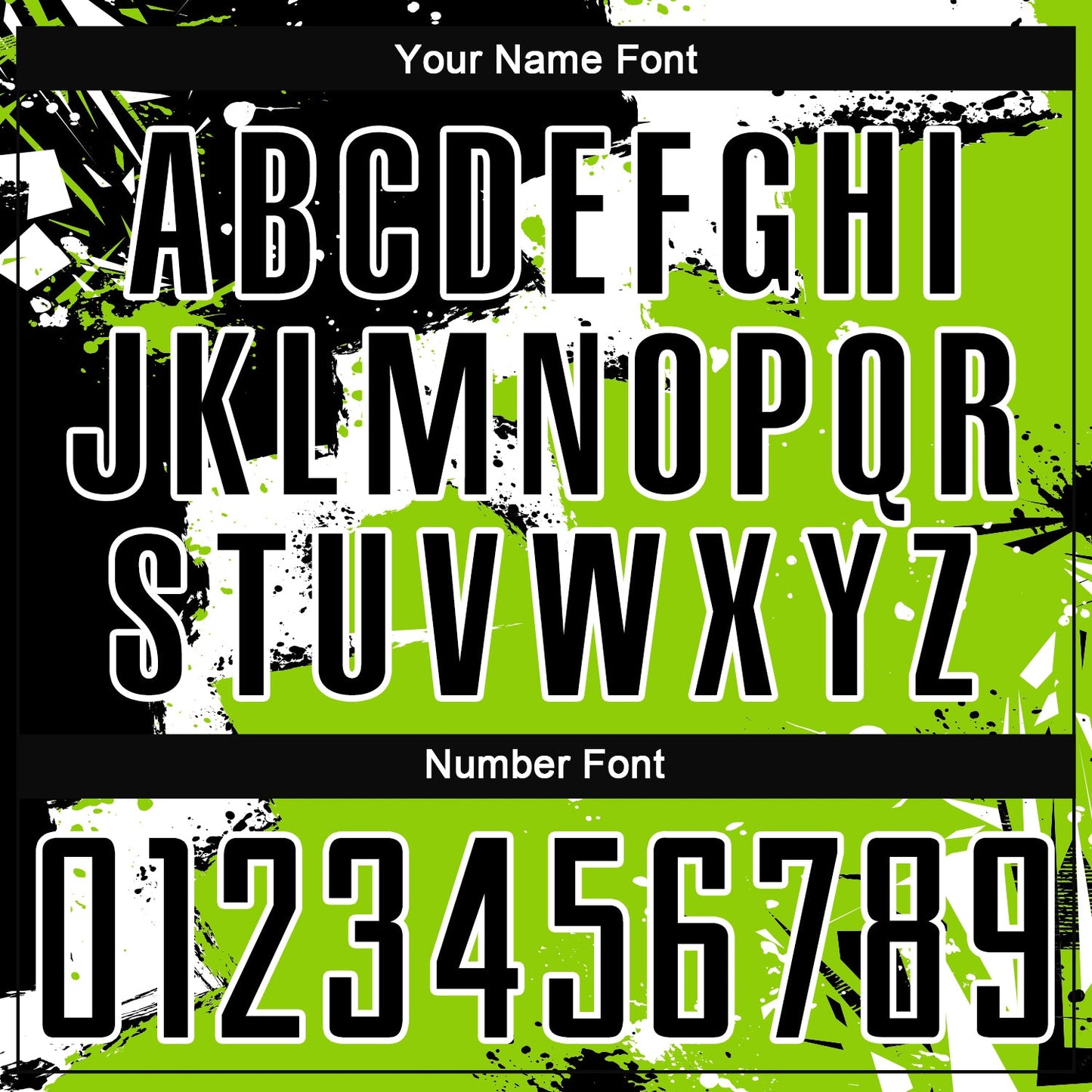 Custom Black White-Neon Green Spalsh Sublimation Soccer Uniform Jersey view 6