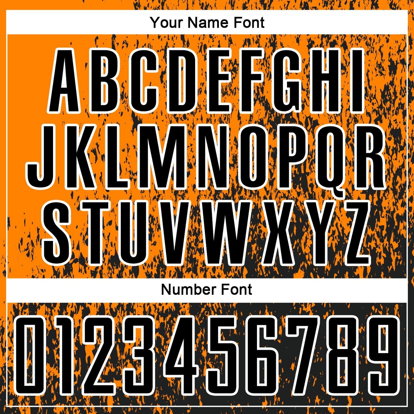 Custom Bay Orange Black-White Abstract Fragment Art Sublimation Soccer Uniform Jersey view 6