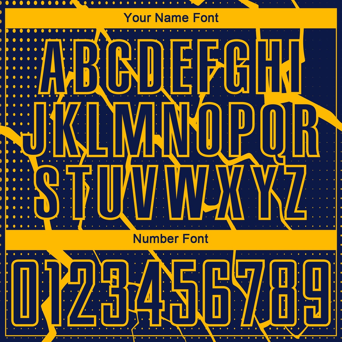 Custom Navy Yellow Lightning Sublimation Soccer Uniform Jersey view 6